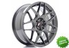 Llanta exclusiva Jr Wheels Jr18 17x7 Et40 4x100 114 Hyper Gray