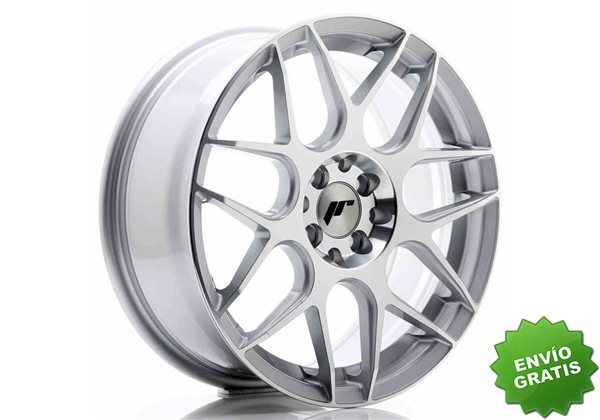 Llanta exclusiva Jr Wheels Jr18 17x7 Et40 4x100 114 Silver Machined