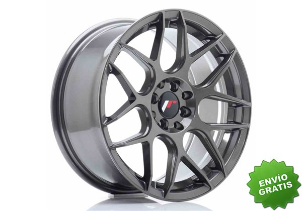 Llanta exclusiva Jr Wheels Jr18 17x8 Et25 4x100 108 Hyper Gray