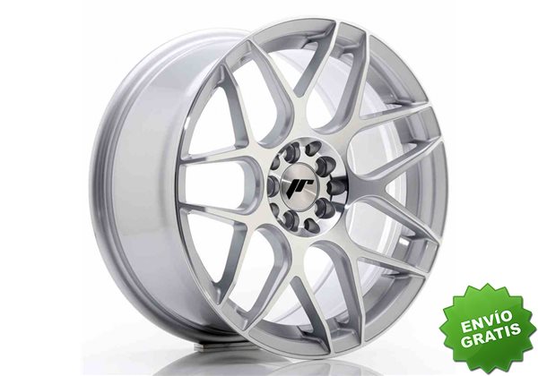 Llanta exclusiva Jr Wheels Jr18 17x8 Et25 4x100 108 Silver Mach