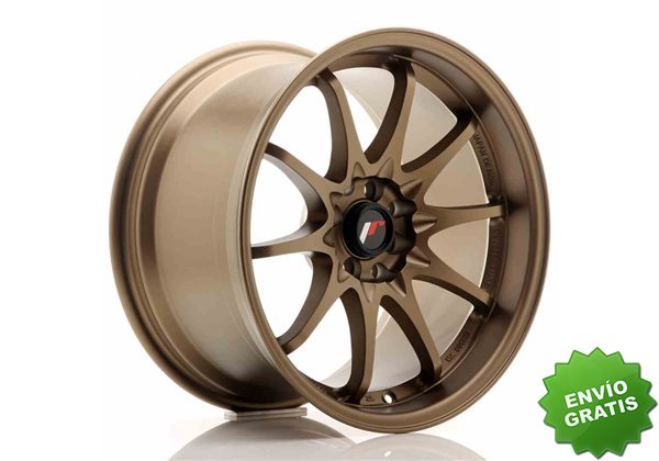 Llanta exclusiva Jr Wheels Jr5 17x9.5 Et25 5x100 114.3 Dark Anodized  Bronze