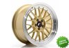 Llanta exclusiva Jr Wheels Jr23 17x8 Et35 5x100 Gold W Machined Lip