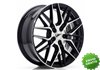 Llanta exclusiva Jr Wheels Jr28 17x7 Et35 5x100 Gloss Black Machined% 20face