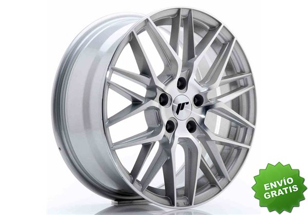 Llanta exclusiva Jr Wheels Jr28 17x7 Et35 5x100 Silver Machined Face