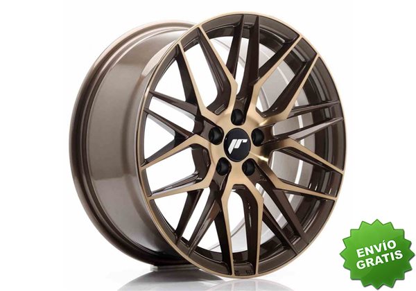 Llanta exclusiva Jr Wheels Jr28 17x8 Et35 5x100 Platinum Bronze