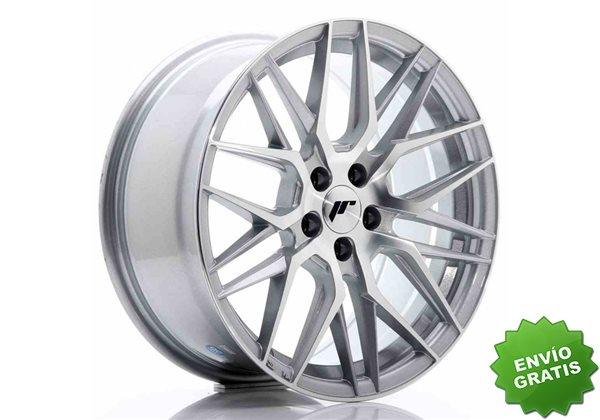 Llanta exclusiva Jr Wheels Jr28 17x8 Et35 5x100 Silver Machined Face