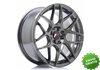 Llanta exclusiva Jr Wheels Jr18 17x8 Et35 4x100 114 Hyper Gray