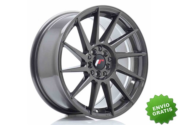Llanta exclusiva Jr Wheels Jr22 17x8 Et35 5x100 114 Hyper Gray