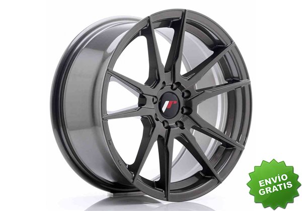 Llanta exclusiva Jr Wheels Jr21 17x8 Et35 5x108 112 Hyper Gray