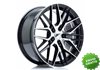 Llanta exclusiva Jr Wheels Jr28 17x8 Et40 5x112 Gloss Black Machined% 20face