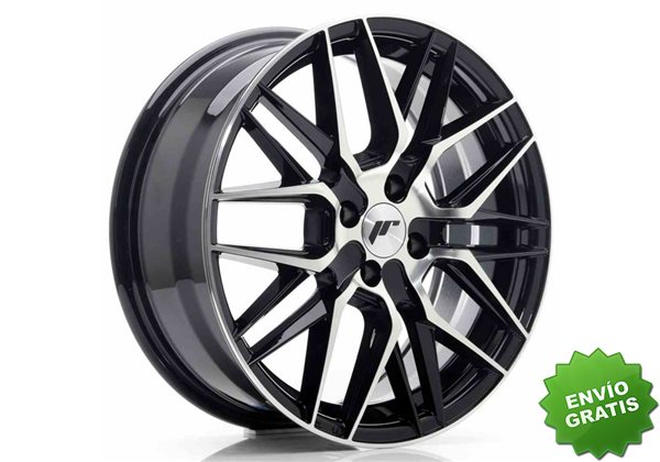 Llanta exclusiva Jr Wheels Jr28 17x7 Et40 4x100 Gloss Black Machined% 20face