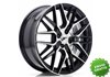 Llanta exclusiva Jr Wheels Jr28 17x7 Et40 4x100 Gloss Black Machined% 20face