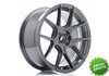 Llanta exclusiva Jr Wheels Jr30 17x8 Et40 4x100 Hyper Gray