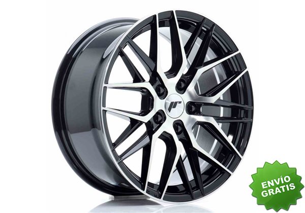 Llanta exclusiva Jr Wheels Jr28 17x8 Et40 5x114.3 Gloss Black Machine D Face