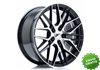 Llanta exclusiva Jr Wheels Jr28 17x8 Et40 5x114.3 Gloss Black Machine D Face