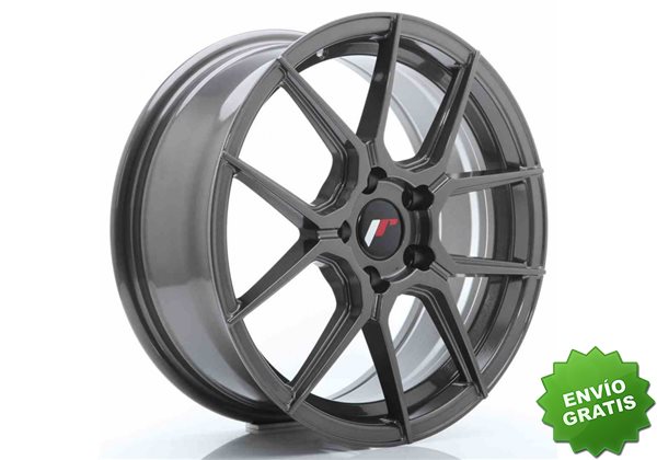 Llanta exclusiva Jr Wheels Jr30 17x7 Et40 5x114.3 Hyper Gray