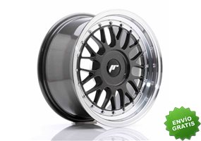 Llanta exclusiva Jr Wheels Jr23 16x8 Et20-45 Blank Hyper Gray W Machi Ned Lip