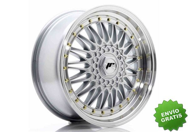 Llanta exclusiva Jr Wheels Jr9 18x8 Et35 5x112 120 Silver W Machined  Lip