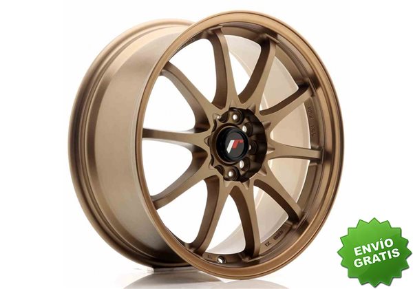 Llanta exclusiva Jr Wheels Jr5 18x8 Et35 5x114.3 Dark Anodized Bronze