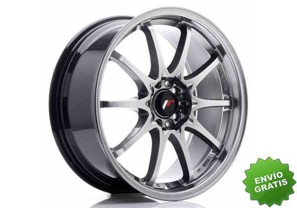 Llanta exclusiva Jr Wheels Jr5 18x8 Et35 5x114.3 Hyper Black