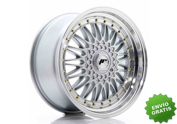 Llanta exclusiva Jr Wheels Jr9 18x9 Et40 5x112 114 Silver W Machined  Lip