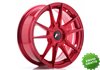 Llanta exclusiva Jr Wheels Jr21 17x7 Et35-40 Blank Platinium Red