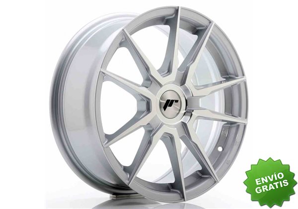 Llanta exclusiva Jr Wheels Jr21 17x7 Et25-40 Blank Machined Silver