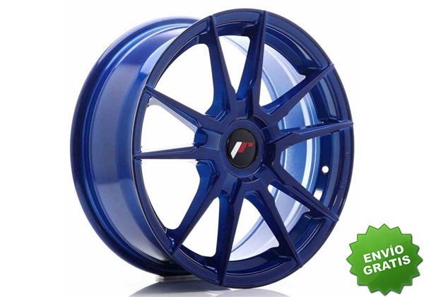 Llanta exclusiva Jr Wheels Jr21 17x7 Et25-40 Blank Platinium Blue