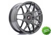 Llanta exclusiva Jr Wheels Jr18 17x7 Et20-40 Blank Hyper Gray