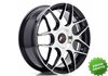 Llanta exclusiva Jr Wheels Jr18 17x7 Et20-40 Blank Machined Black