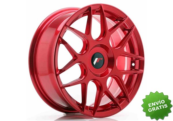 Llanta exclusiva Jr Wheels Jr18 17x7 Et20-40 Blank Platinum Red