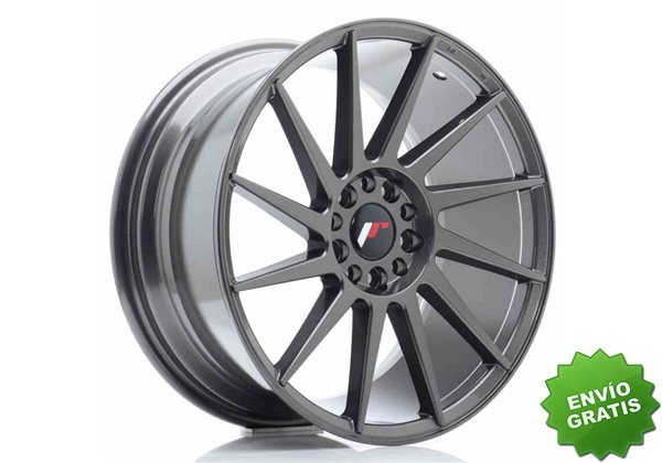 Llanta exclusiva Jr Wheels Jr22 18x8.5 Et35 5x100 120 Hyper Gray