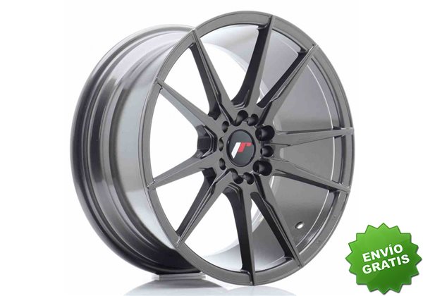 Llanta exclusiva Jr Wheels Jr21 18x8.5 Et40 5x112 114 Hyper Gray