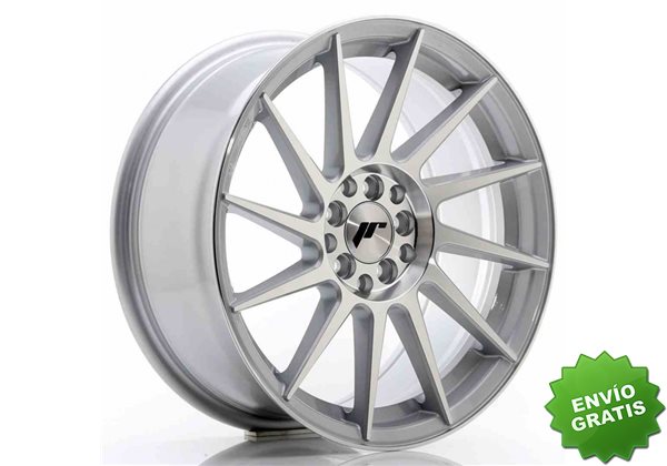 Llanta exclusiva Jr Wheels Jr22 18x7.5 Et40 5x112 114 Silver Machined%2 0face