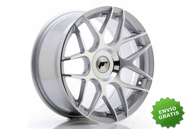 Llanta exclusiva Jr Wheels Jr18 17x8 Et25-35 Blank Machined Silver
