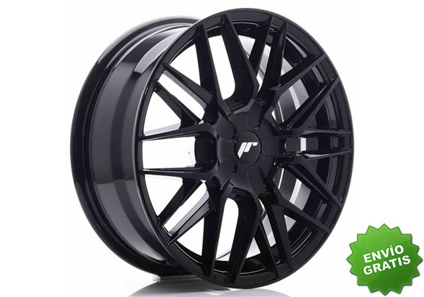 Llanta exclusiva Jr Wheels Jr28 17x7 Et35-45 Blank Glossy Black