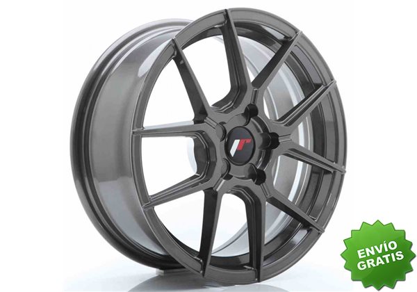 Llanta exclusiva Jr Wheels Jr30 17x7 Et20-40 5h Blank Hyper Gray