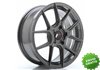 Llanta exclusiva Jr Wheels Jr30 17x7 Et20-40 5h Blank Hyper Gray