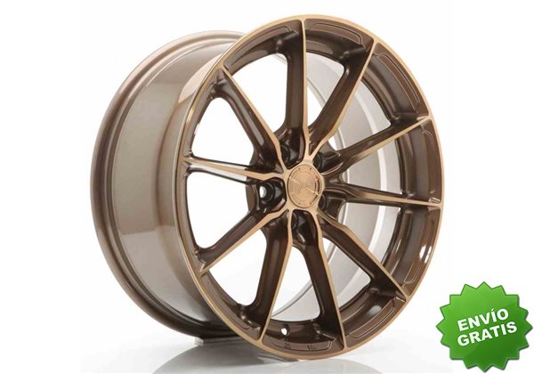 Llanta exclusiva Jr Wheels Jr37 17x8 Et35 5x100 Platinum Bronze