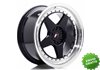 Llanta exclusiva Jr Wheels Jr6 18x8.5 Et22 5x114.3 120 Glossy Black W  Machined Lip