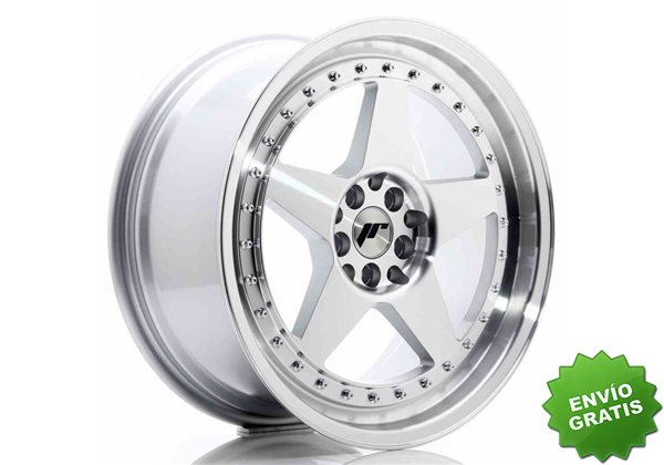 Llanta exclusiva Jr Wheels Jr6 18x8.5 Et35 5x100 120 Silver Machined  Face