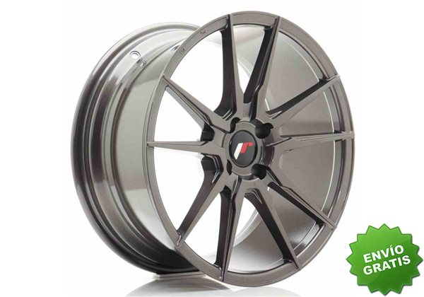 Llanta exclusiva Jr Wheels Jr21 18x8.5 Et20 4x108 Hyper Gray