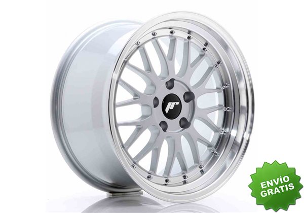 Llanta exclusiva Jr Wheels Jr23 18x9.5 Et35 5x100 Hyper Silver W Mach Ined Lip