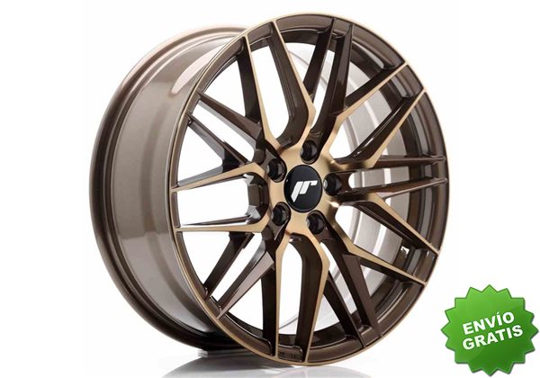 Llanta exclusiva Jr Wheels Jr28 18x7.5 Et40 5x112 Platinum Bronze