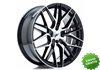 Llanta exclusiva Jr Wheels Jr28 18x7.5 Et40 4x100 Gloss Black Machine D Face