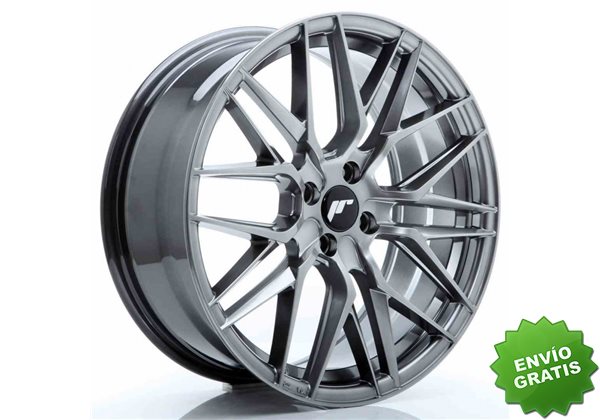 Llanta exclusiva Jr Wheels Jr28 18x7.5 Et40 4x100 Hyper Black