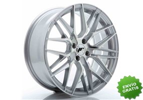 Llanta exclusiva Jr Wheels Jr28 18x7.5 Et40 4x100 Silver Machined Fac E