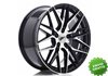 Llanta exclusiva Jr Wheels Jr28 18x8.5 Et40 5x114.3 Gloss Black Machi Ned Face