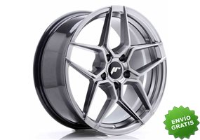 Llanta exclusiva Jr Wheels Jr34 18x8 Et42 5x112 Hyper Black