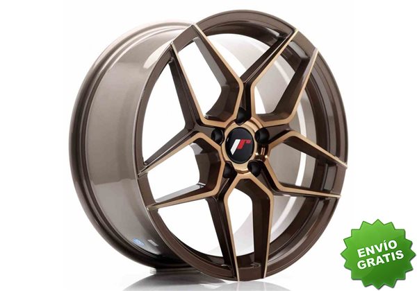 Llanta exclusiva Jr Wheels Jr34 18x8 Et42 5x112 Platinum Bronze